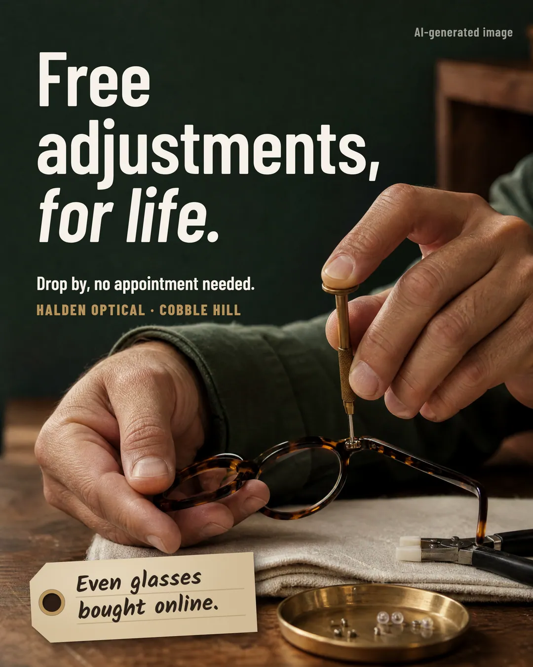 Free adjustments, for life