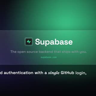 Film made for Supabase, backend