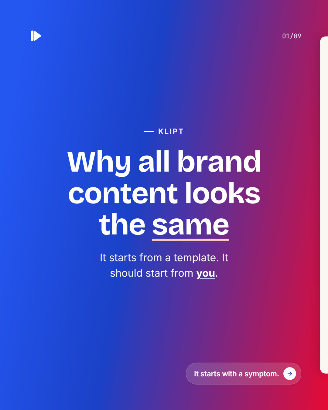 Klipt carousel cover: why all brand content looks the same